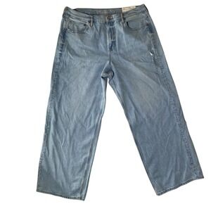 American Eagle Jeans Womens Size 18 Wide Leg Y2K Comfort Stretch Waist Mom